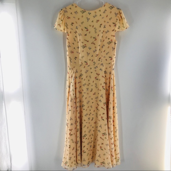 NWT Fame & Partners Floral The Poplar Midi Dress - Picture 6 of 12
